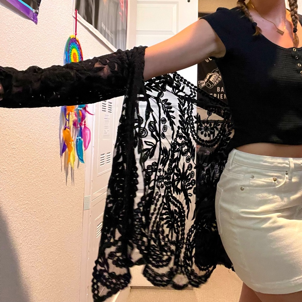 Black Lace Cover Up